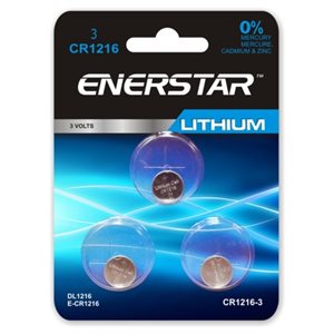 CR1216 BATTERY 3 PK